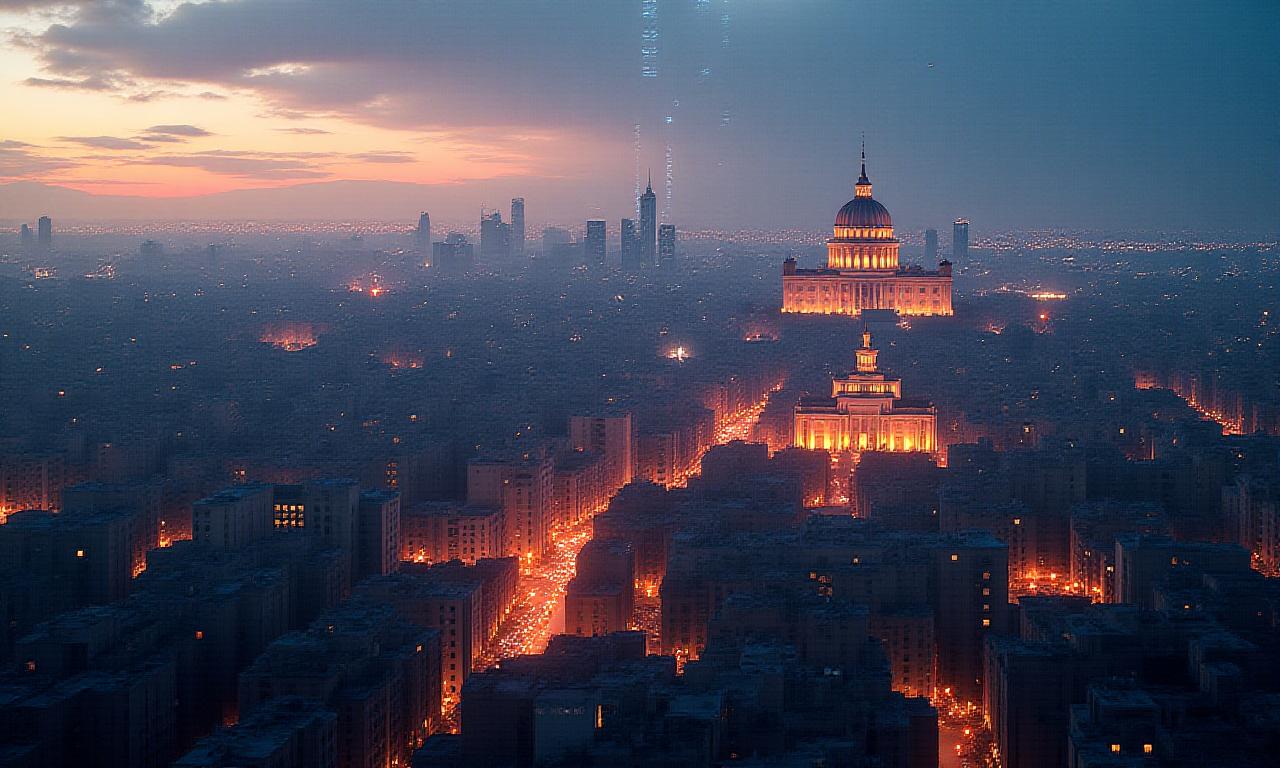 Sede digitale a Roma con overlay dati AI